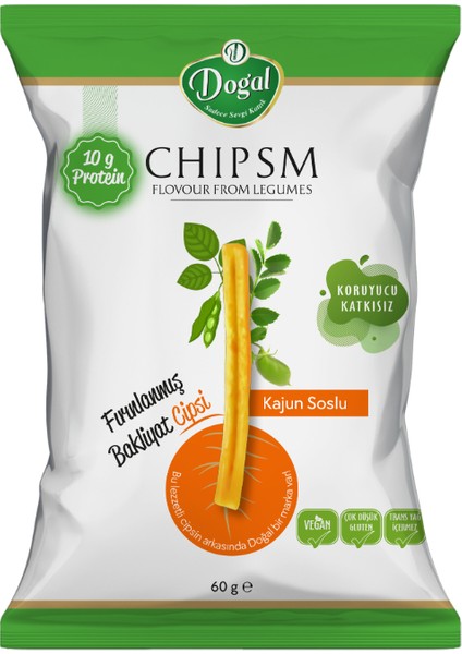 Kajun Soslu Fırınlanmış Bakliyat Cips