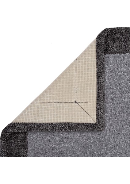 Bounty Bordürlü Düz Renk Kalın Gri Halı Parlak Görünümlü Sık Dokuma Ev Oda Oturma Odası Salon Halısı indirimleri