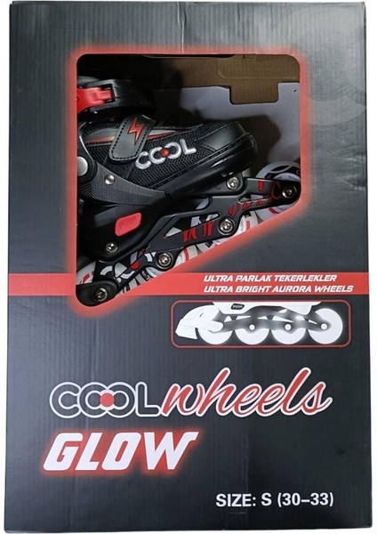 Cool Wheels Glow Axion Paten Kırmızı/s 30-33 FR38323 fiyatları