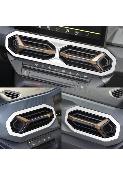 Renault Duster Krom Havalandırma ve Iç Kapı Kolu Çerçevesi 7 Prç. 2024 Üzeri (Parlak Krom) A+ Kalite indirimleri
