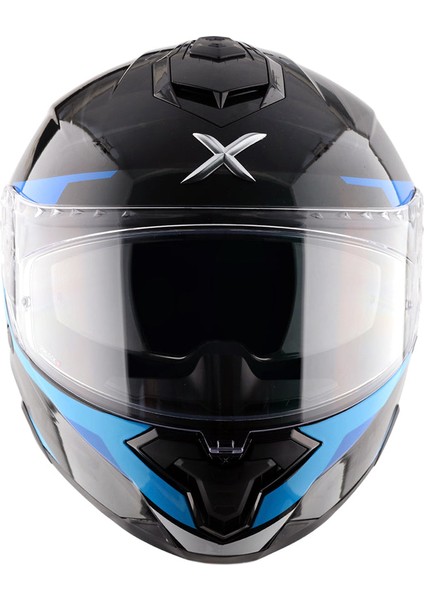 Brutale Kryptıc Full Face Parlak Siyah Mavi fırsatları