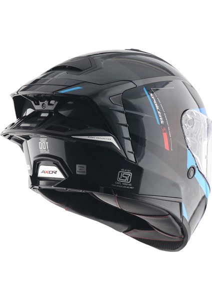 Brutale Kryptıc Full Face Parlak Siyah Mavi indirimleri