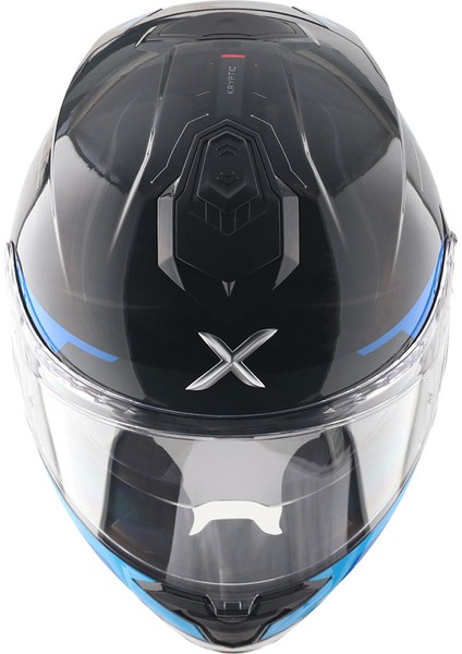 Brutale Kryptıc Full Face Parlak Siyah Mavi