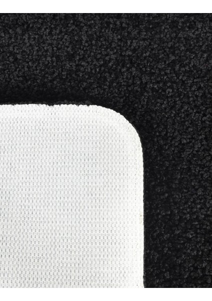 4 Parça Yıkanabilir Kaymaz Taban Banyo Paspas Seti Shaggy