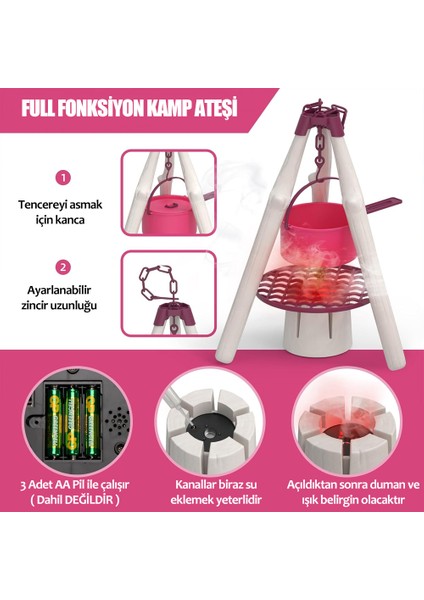 Çadırlı Oyuncak Kamp Eşyaları Seti Kamp Seti Oyun Seti Oyun Çadırı modelleri