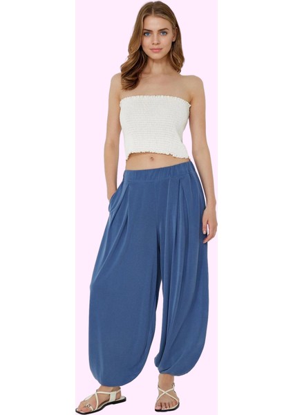 Kadın Modal Şalvar Pantolon Geniş Paça Pileli Koleksiyonu Günlük Dayanıklı Malzeme fiyatları