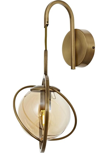 AP-60291-1E Eskitme Kaplama Aplik E14 Metal Cam 22X24CM