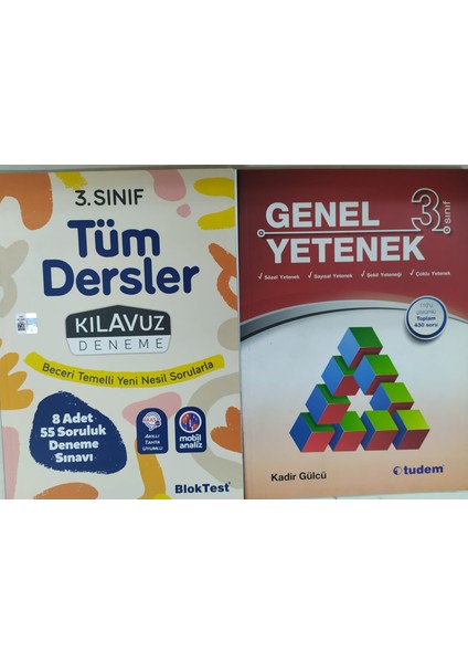 Tudem Yayınları 3. Sınıf Genel Yetenek+Bloktest Tüm Dersler 8 Deneme