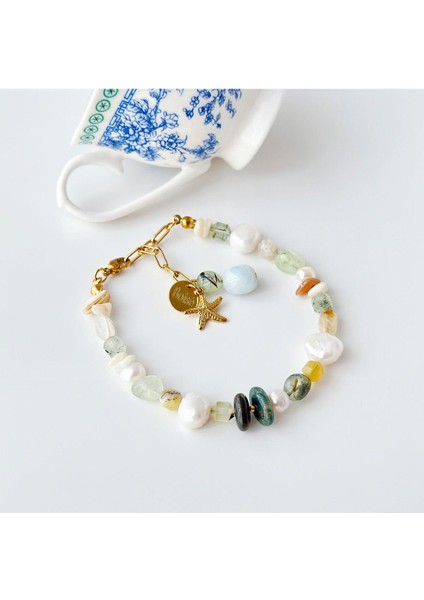 Yeşil Deniz Kabuklu Bileklik Şık Takı modelleri