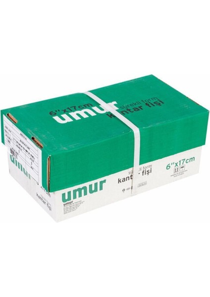 Kantar Fişi 6X17CM 3 Nüsha Renkli 1000LI