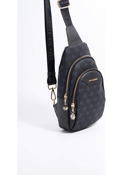 Kadın Vücut Çantası 959-45757 Sılver Polo Freebag M178 Siyah-Mat Siyah fiyatları