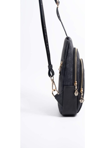 Kadın Vücut Çantası 959-45757 Sılver Polo Freebag M178 Siyah-Mat Siyah modelleri