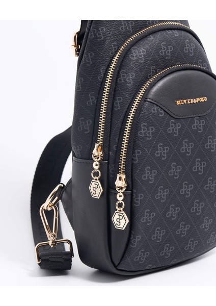 Kadın Vücut Çantası 959-45757 Sılver Polo Freebag M178 Siyah-Mat Siyah indirimleri