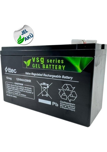 Ttec 12V 9AH Jel Tip Ups Aküsü – 2025 Yılı Üretim modelleri