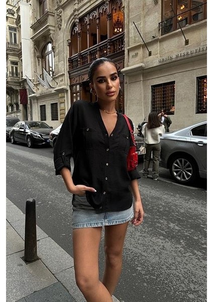 Poulina Flamlı Keten Gömlek 3257-08 indirimleri