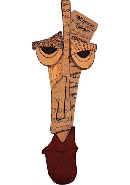 Ahşap Mask El Yapımı Duvar Dekoru