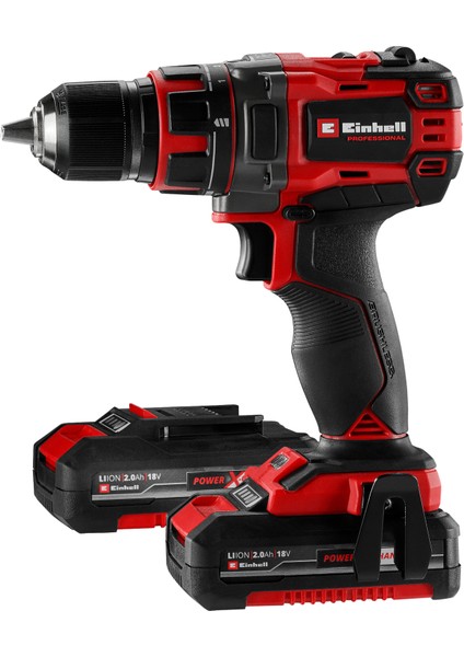 Professional Akülü Vidalama TP-CD 18/50 Li BL Kit Power X-Change (18 V, Kömürsüz, 50 Nm, 2 Vites, 13 mm Mandren, 2x 2,0 Ah Akü + Şarj Cihazı ile) - 4513896