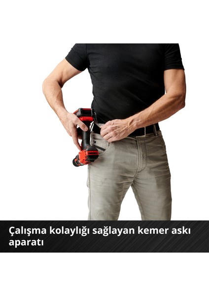 Professional Akülü Vidalama TP-CD 18/50 Li BL Kit Power X-Change (18 V, Kömürsüz, 50 Nm, 2 Vites, 13 mm Mandren, 2x 2,0 Ah Akü + Şarj Cihazı ile) - 4513896