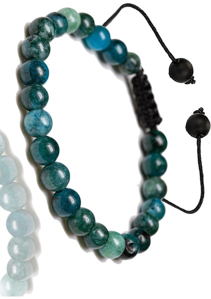 Çok Renkli Aaa+ Apatit Taşı Bileklik, Zarif Makrome Tasarım fiyatları