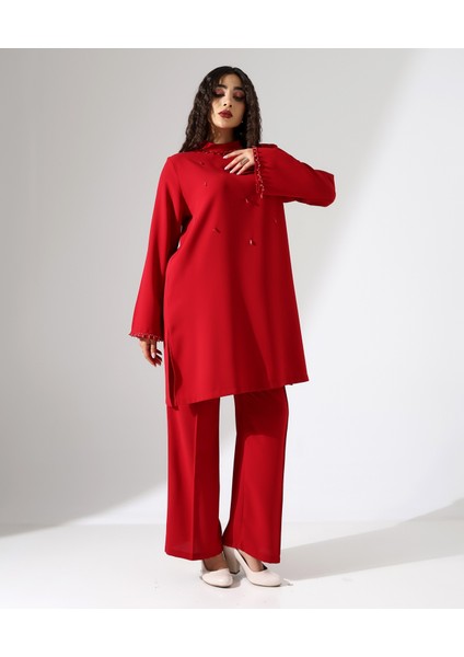 Taşlı Davet Krep Tunik Takım fırsatları