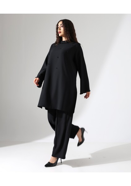 Taşlı Davet Krep Tunik Takım fırsatları