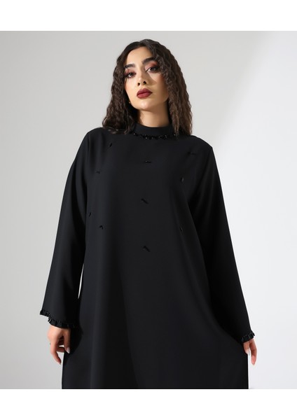 Taşlı Davet Krep Tunik Takım