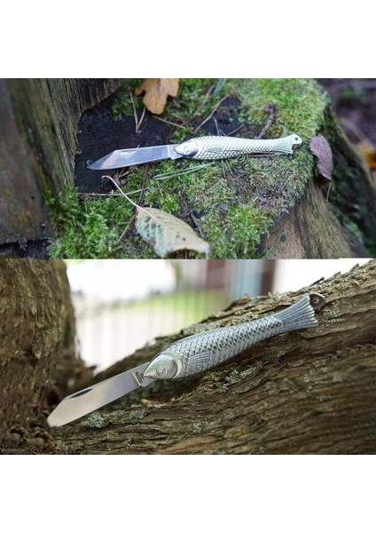 128397 Fishlet 130 Classic Balık Çakı Gümüş