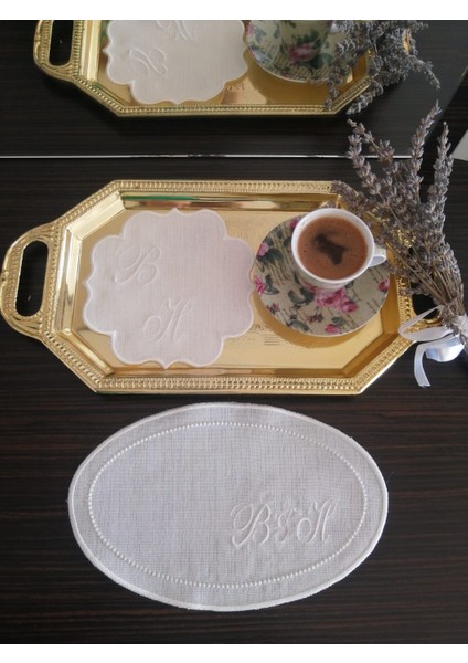 Kişiye Özel Harf Nakışlı Söz&nişan Mendili, Tepsi Örtüsü, Damat Kahve Peçetesi fiyatları