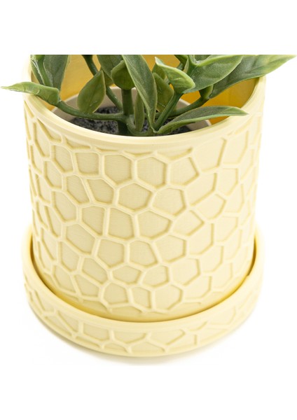 Bal Peteği Desenli Modern Saksı fırsatları