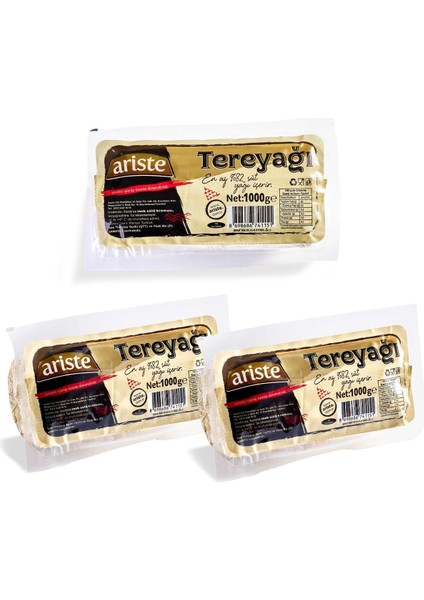 3'lü Rulo Tereyağı 3000 gr (1000gr x 3)