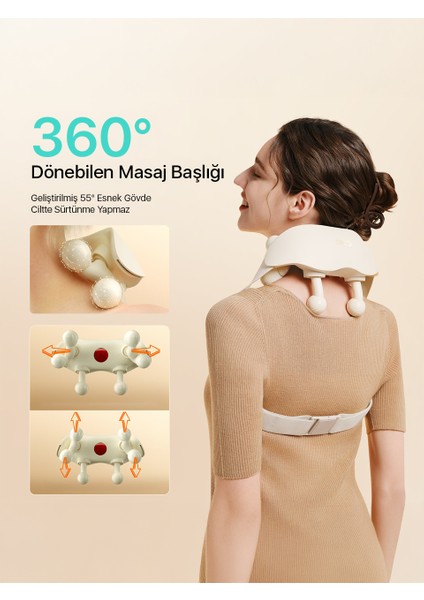 HS500-2 Boyun ve Omuz Masaj Aleti, İnsan Elini Simüle Eden Yoğurma Hissiyatı, Geleneksel Shiatsu Masaj Terapisi