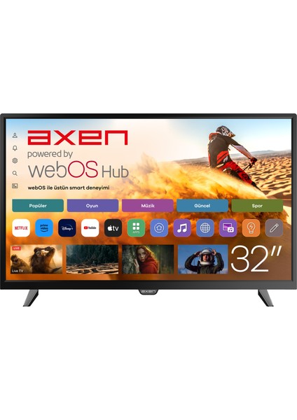 AX32DAL540 32" 81 Ekran Uydu Alıcılı HD Ready Smart LED TV modelleri