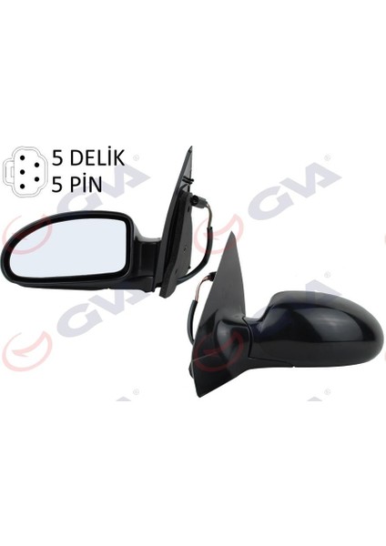 Dış Dikiz Aynası Sol Focus 98 Elektrikli Isıtmalı Konveks 5 Fiş VM-319EHL