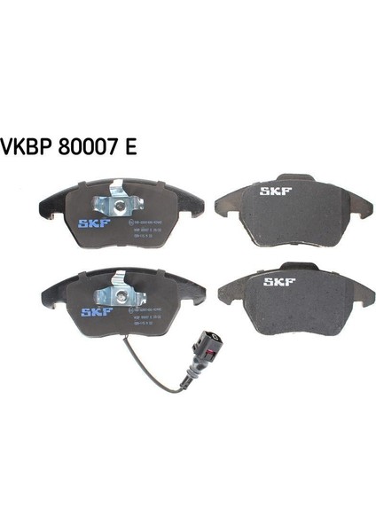 0986TB2457-ÖN Balata Fişli Caddy Iıı 04 Golf Iv V Vı 97 Jetta Passat 05 Polo 09 Octavıa 04