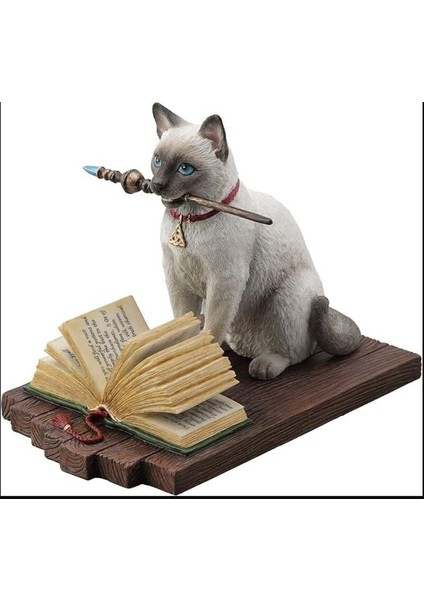 Sihirbaz Kedi Hediyelik Biblo 16,8X10,3X13,3CM 1 Adet indirimleri