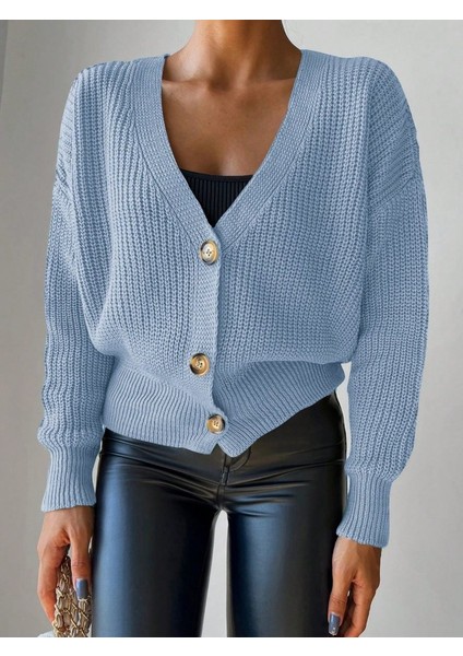 Düğme Detay Triko Bluz indirimleri