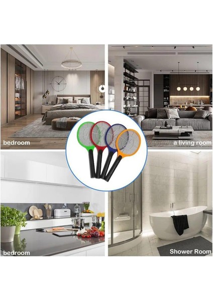 Elektrikli Bas-Çek Düğmeli Taşınabilir Sinek Öldürücü Tenis Raketi 50CM x 20CM Şarjlı Dekoratif Yatak Odası, Çocuk Odası, Bebek Odası Sinek Kovucu Dahili Fişli Sc-18 fırsatları