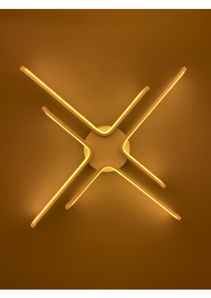 Yüksek Aydınlatmalı Kuzey Yıldızı Model Beyaz Tavan Plafonyer LED Avize, 3 Renk Aydınlatma fiyatları