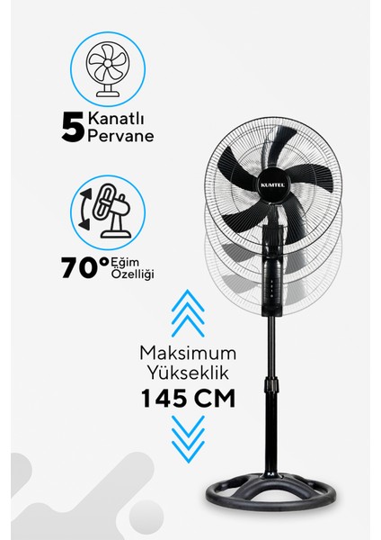 KTF-395 Ayaklı Vantilatör 18’ fiyatları