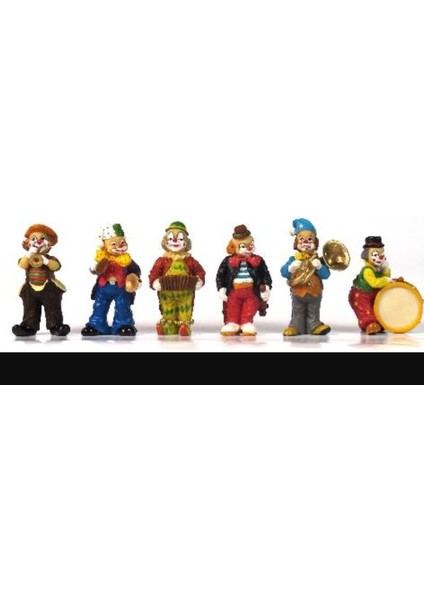 Hediyelik Veronese Poliserin Biblo Wise Palyaço & Soytarı Serisi 6'lı Palyaço 8cm Özel Koleksiyon