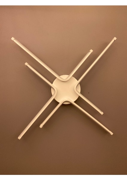 Yüksek Aydınlatmalı Kuzey Yıldızı Model Beyaz Tavan Plafonyer LED Avize, 3 Renk Aydınlatma fırsatları