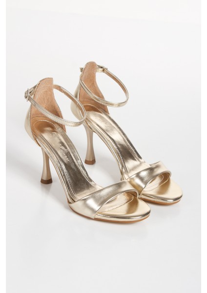 Kadın Platform Taban Tek Bant Yüksek Topuklu Ayakkabı UN001-0608 fırsatları