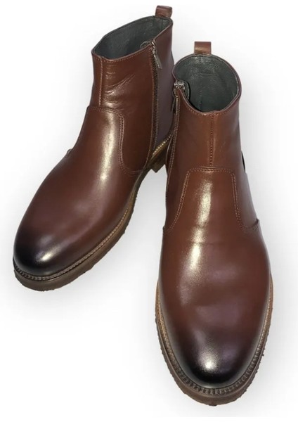 Hakiki Deri Özel Üretim El Işçiliği 36,37,38,39,40,41,42,43,44,45,46,47,48,49 Numara Hakiki Kauçuk Erkek Bot