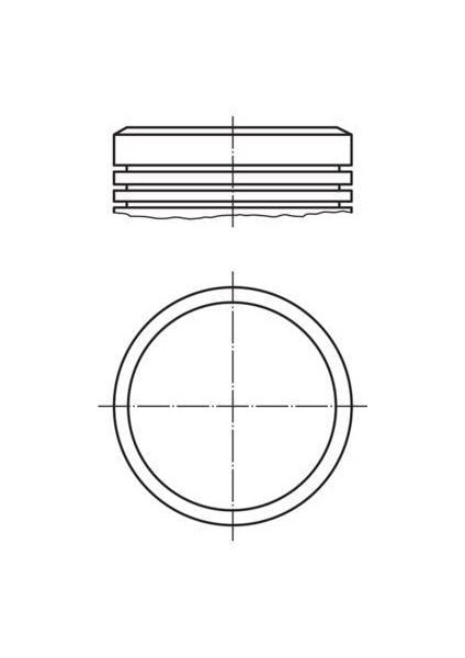 Motor Piston Segman 78.50 Std P206-207-307-PARTNER-C3-BERLIN 1.6ie 16V Tu5-Jp4 00 040PI0000410082