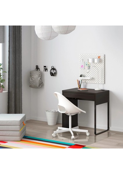 Mıcke Çalışma Masası 73 × 50 cm Venge Tek Çekmeceli Kablo Düzenleyicili