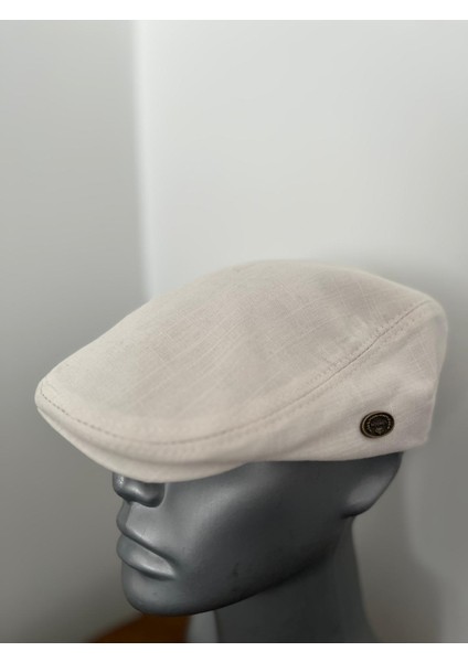 Krem Yazlık London Kasket (Arkası Lastikli) fiyatları