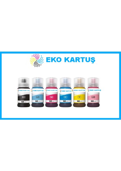Epson 108 6 Renk Muadil Mürekkep L1850-L8050-L8100