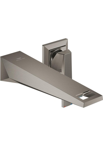 Allure Brilliant Private Collection 2 Delikli Duvardan Lavabo Bataryası M–boyut Brushed Hard Graphite – 29517AL0