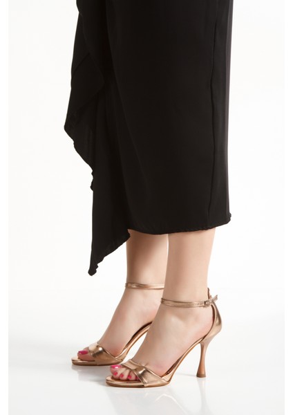 Kadın Platform Taban Tek Bant Yüksek Topuklu Ayakkabı UN001-0608 fiyatları