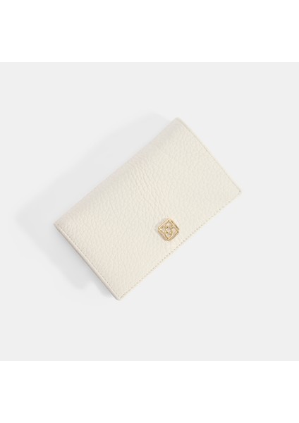 Kadın Beyaz Deri Cüzdan